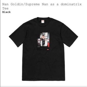 Nan Goldin/Supreme Nan as a dominatrix Tee